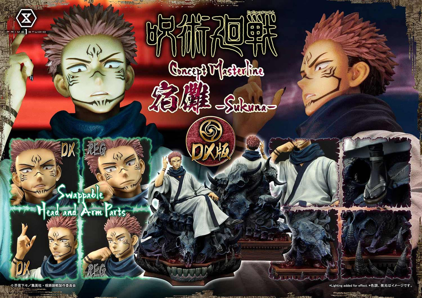 Jujutsu Kaisen Sukuna Deluxe Version Statue von Prime 1 Studio