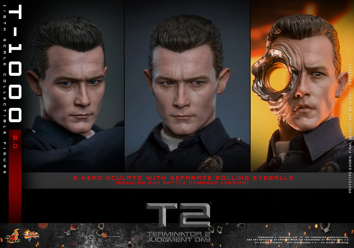 T-1000 (2.0) Sechster Maßstab Figur von Hot Toys