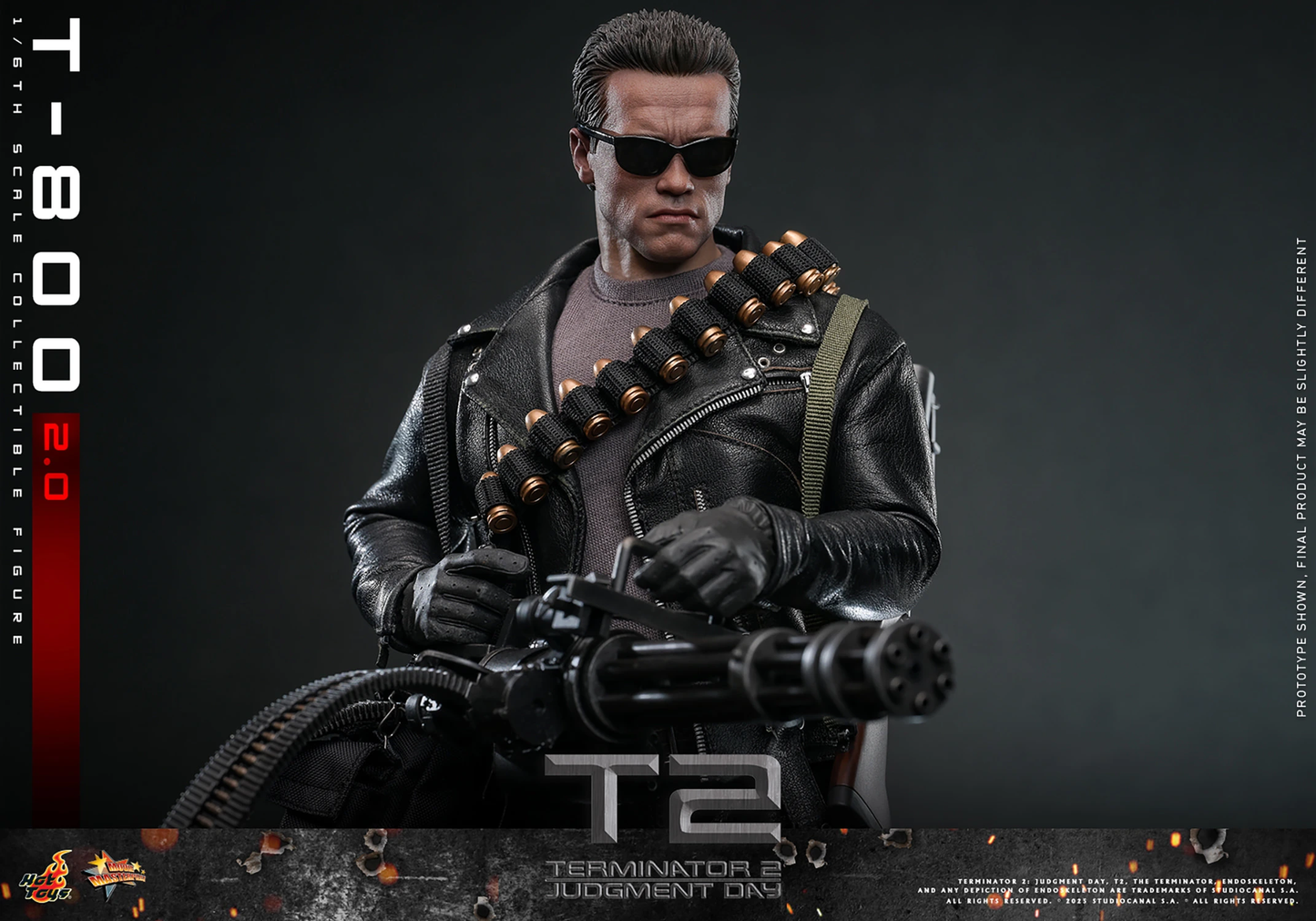 T-800 (2.0) Sechster Maßstab Figur von Hot Toys