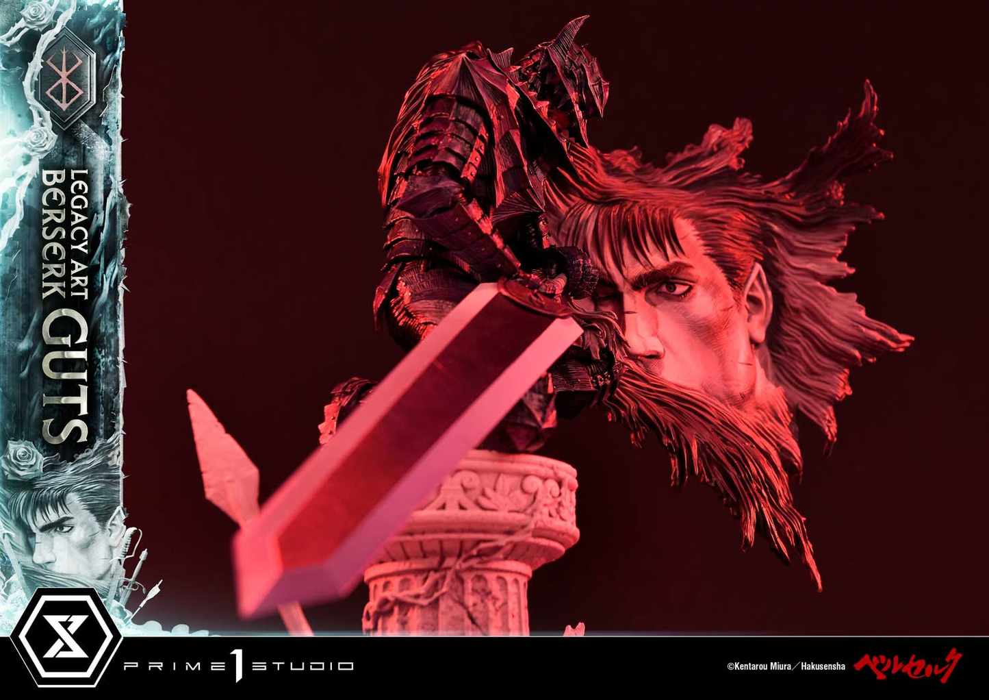 Berserk Legacy Art "Kentaro Miura" Guts 1/6 Maßstab Statue von Prime 1 Studio