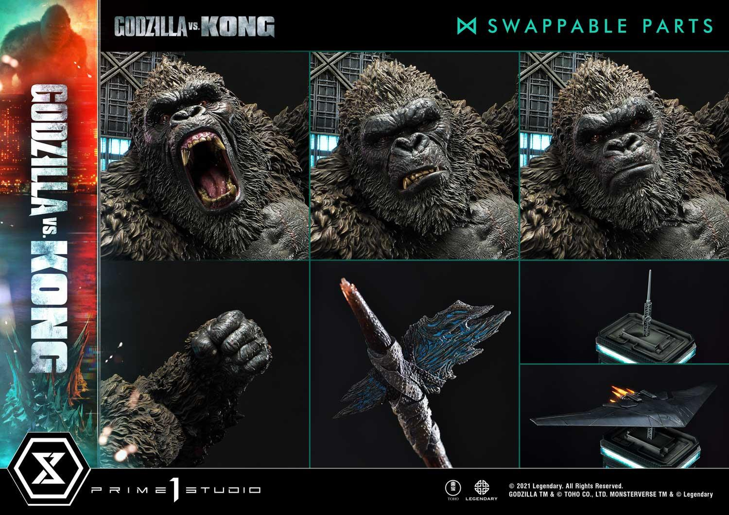 Godzilla vs Kong Final Battle Statue von Prime1 Studio