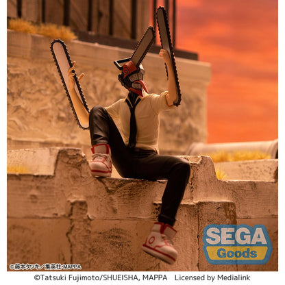 Chainsaw Man Denji als Chainsaw Man Premium Sitzstatue