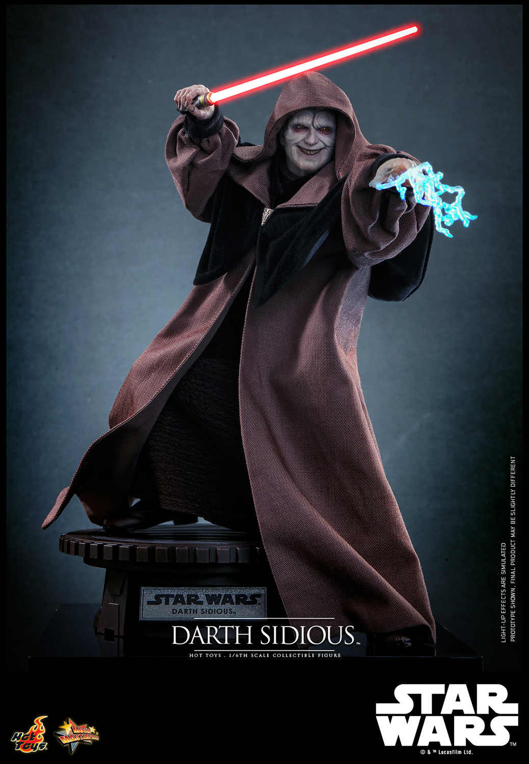 Darth Sidious Sixth Scale Figur von Hot Toys