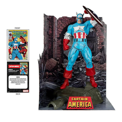Captain America Der erstaunliche Spider-Man #323 1:6 Maßstab Posed Figur mit Szene