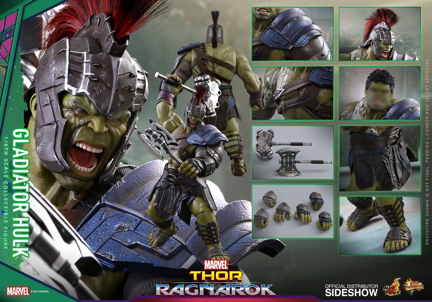 GLADIATOR HULK Sechster Maßstab Figur von Hot Toys