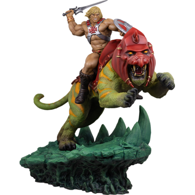 He-Man & Battlecat Classic Deluxe Statue von Tweeterhead