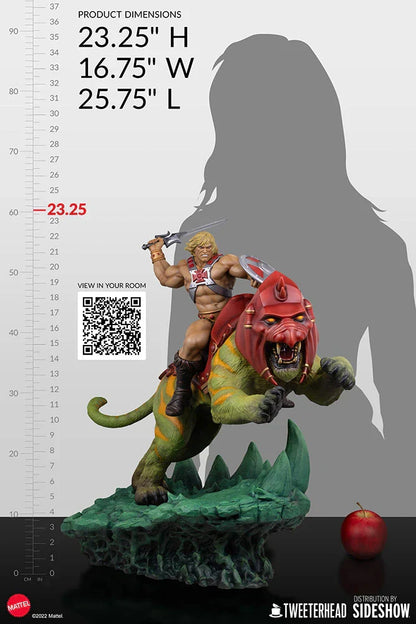 He-Man & Battlecat Classic Deluxe Statue von Tweeterhead