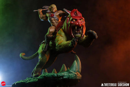 He-Man & Battlecat Classic Deluxe Statue von Tweeterhead