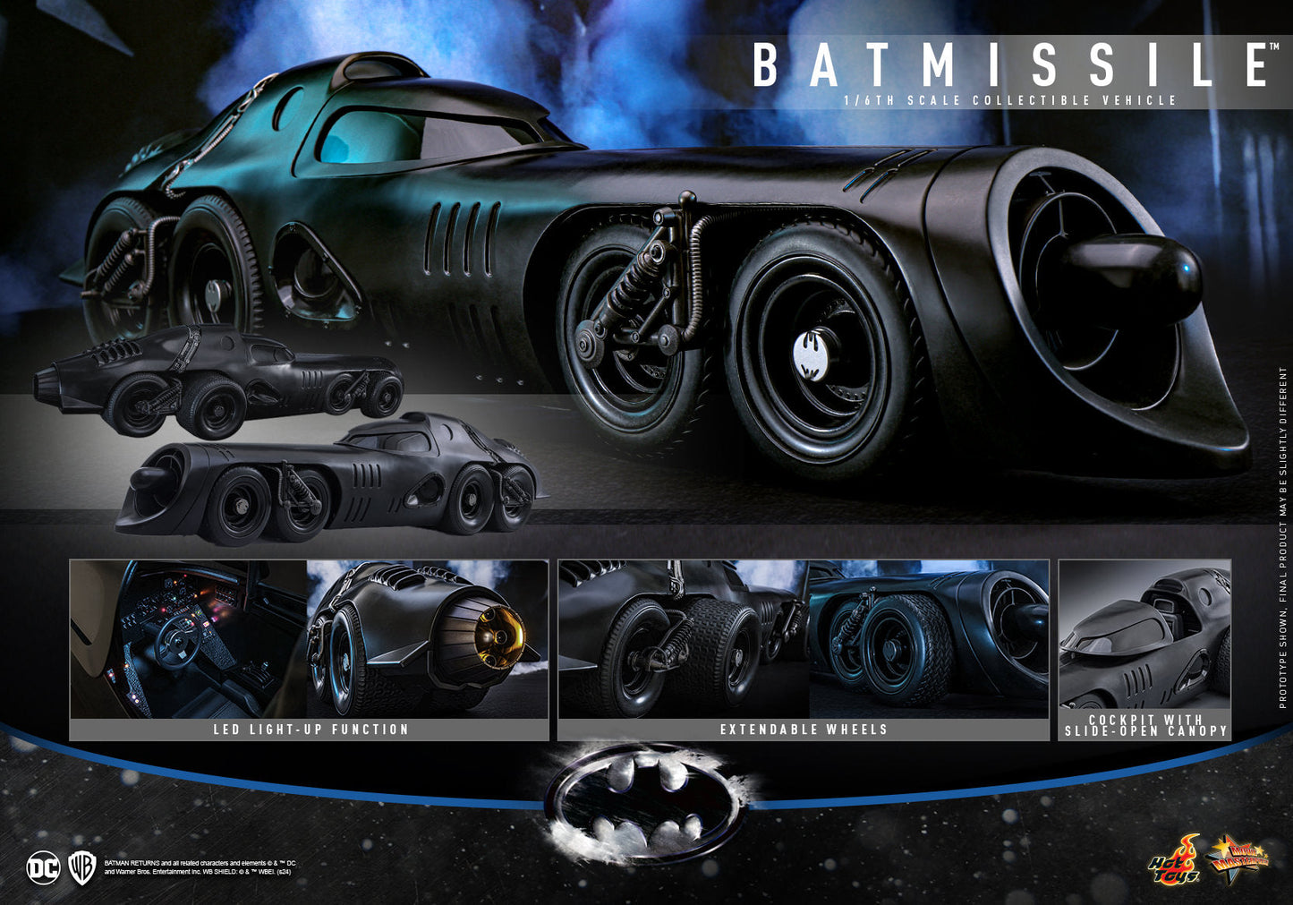 Batman Returns: Batmissile Sechster Maßstab Figur Zubehör von Hot Toys