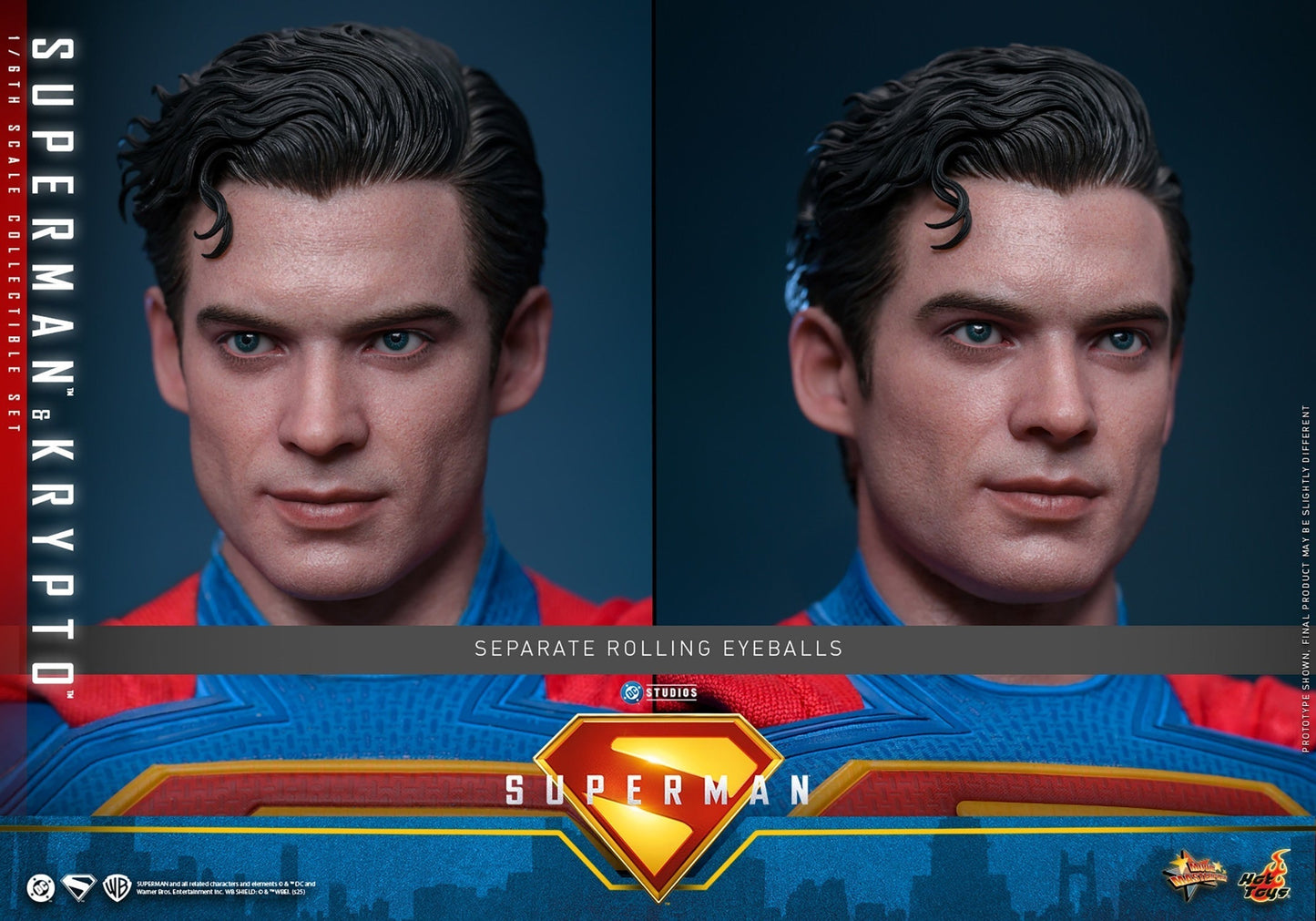 Superman (2025) & Krypto Sixth Scale Figure Set von Hot Toys