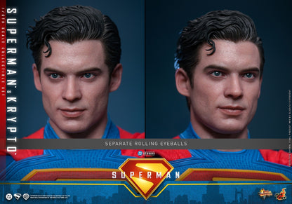 Superman (2025) & Krypto Sixth Scale Figure Set von Hot Toys