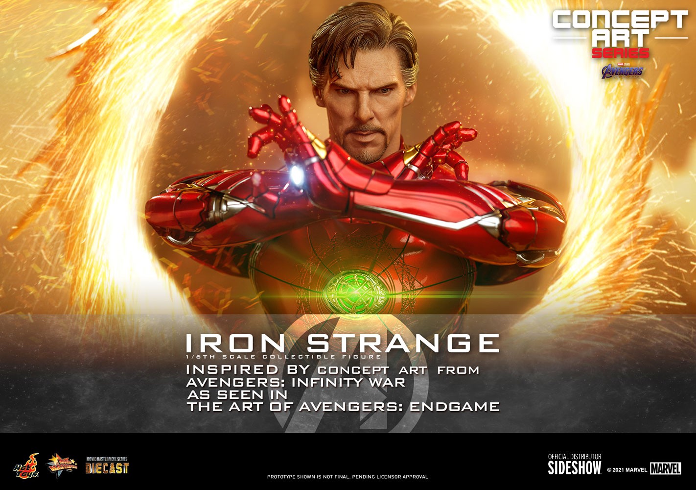 Avengers Endgame: Iron Strange Konzeptkunst 1/6 Figur von Hot Toys