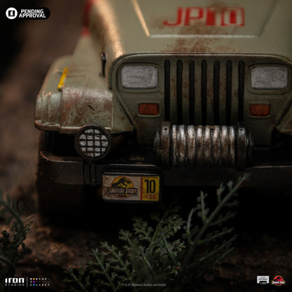 T-Rex Verfolgung (Jurassic Park) Demi Art Scale 1/20 Statue von Iron Studios