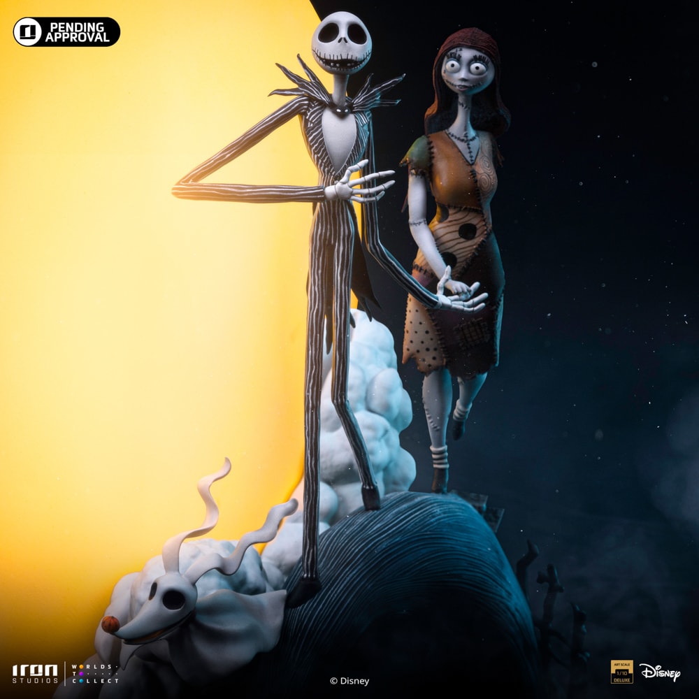Jack und Sally (Die Nacht vor Weihnachten) Deluxe Art Scale 1/10 Statue von Iron Studios