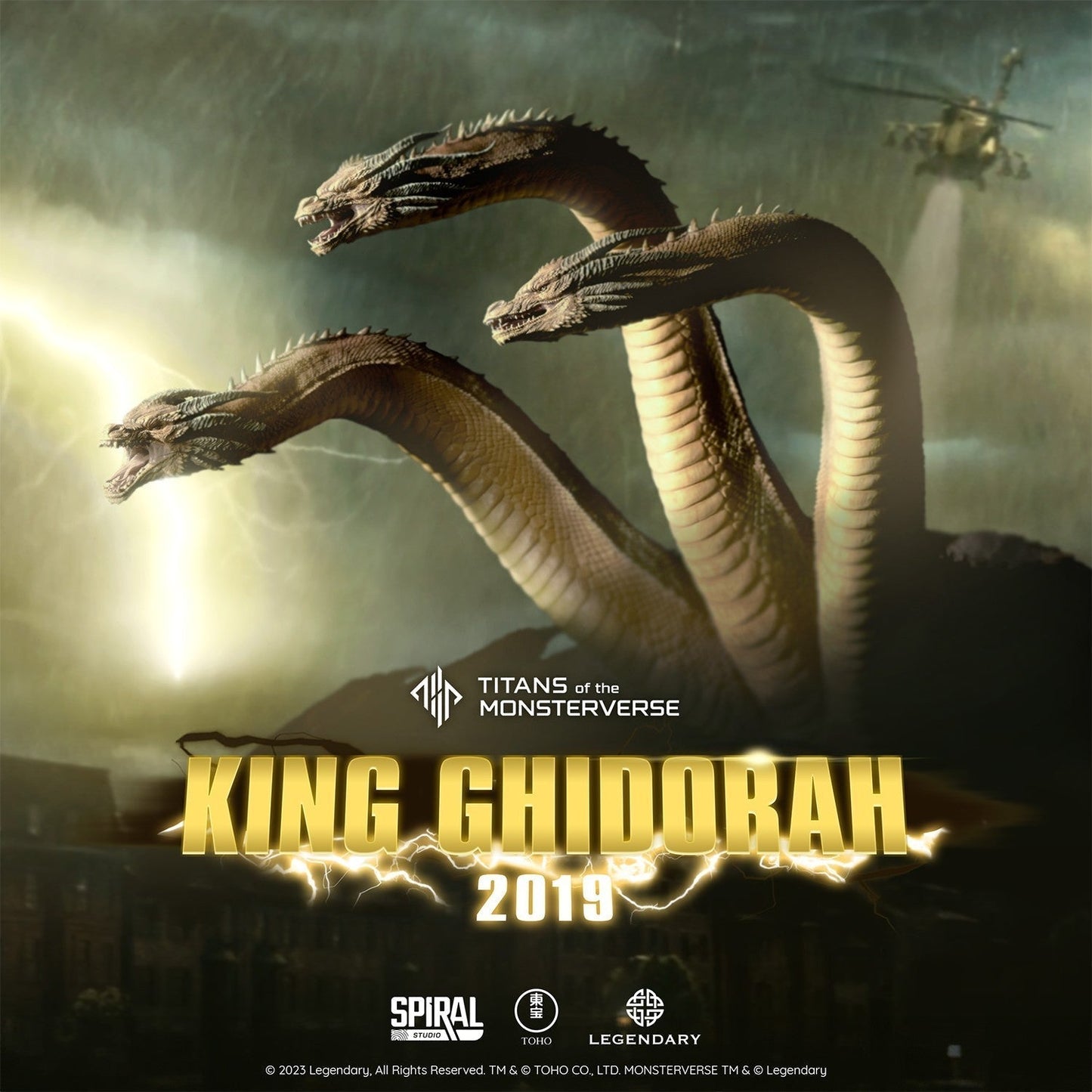 King Ghidorah (2019) Titanen des Monsterverse Statue von Spiral Studio