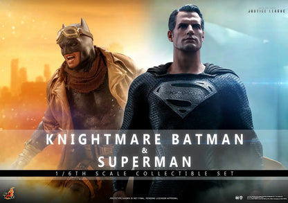 KNIGHTMARE BATMAN UND SUPERMAN Sechste Skala Figuren Set von Hot Toys