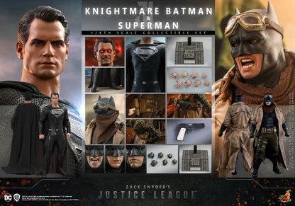 KNIGHTMARE BATMAN UND SUPERMAN Sechste Skala Figuren Set von Hot Toys