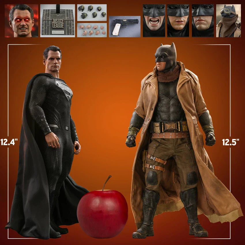 KNIGHTMARE BATMAN UND SUPERMAN Sechste Skala Figuren Set von Hot Toys