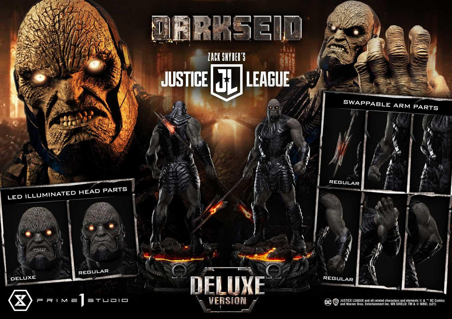 Zack Snyders Justice League Darkseid Statue (DX Bonus Version) von Prime 1 Studio