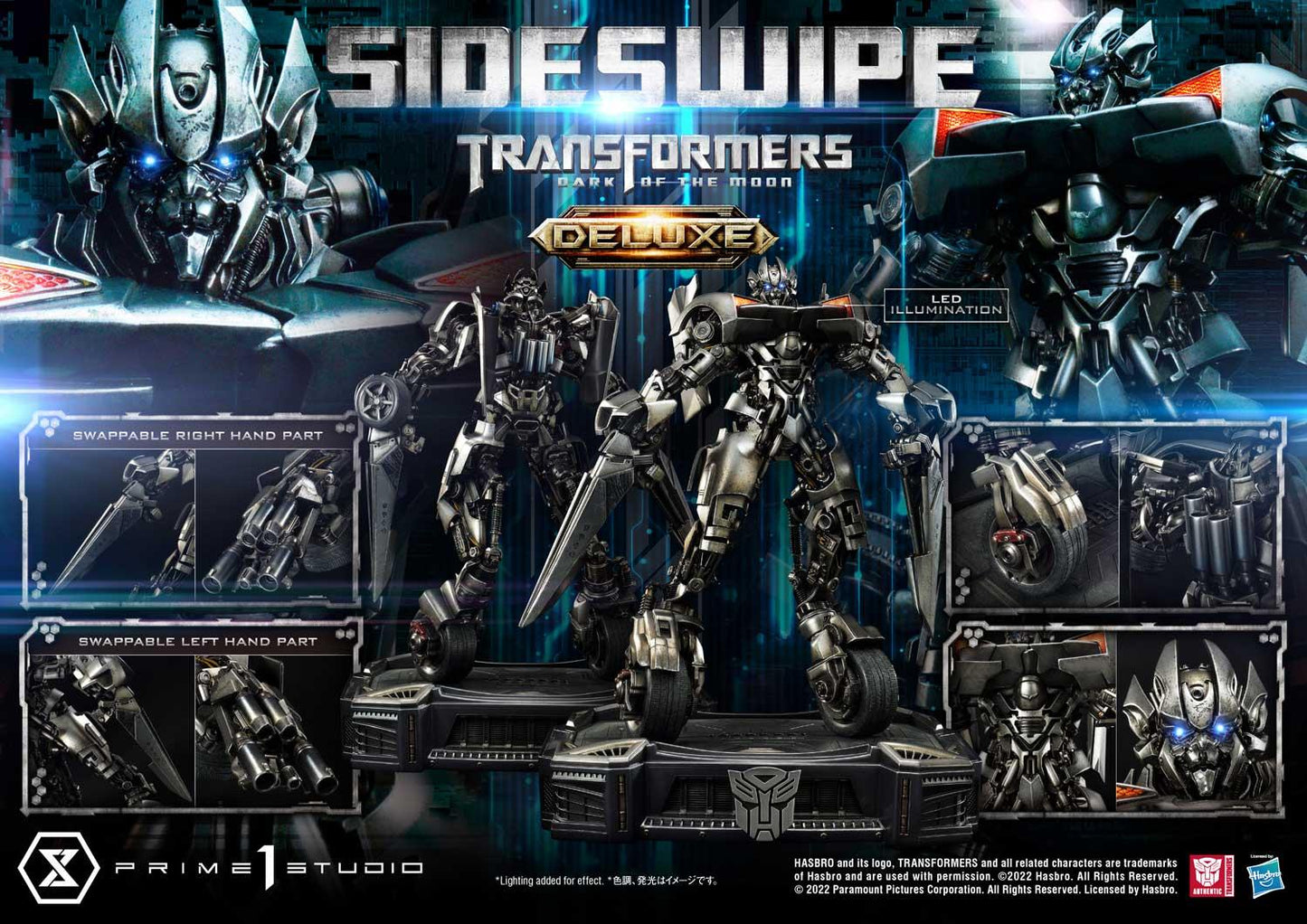 Transformers: Dark of the Moon - Sideswipe Statue im Maßstab 1:1 von Prime 1 Studio