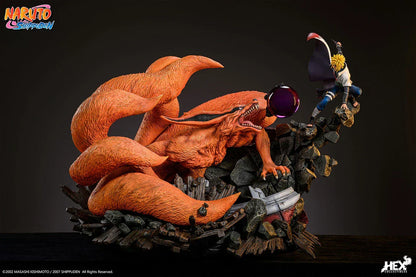 NAMIKAZE MINATO VS KURAMA Statuen von HEX Collectibles