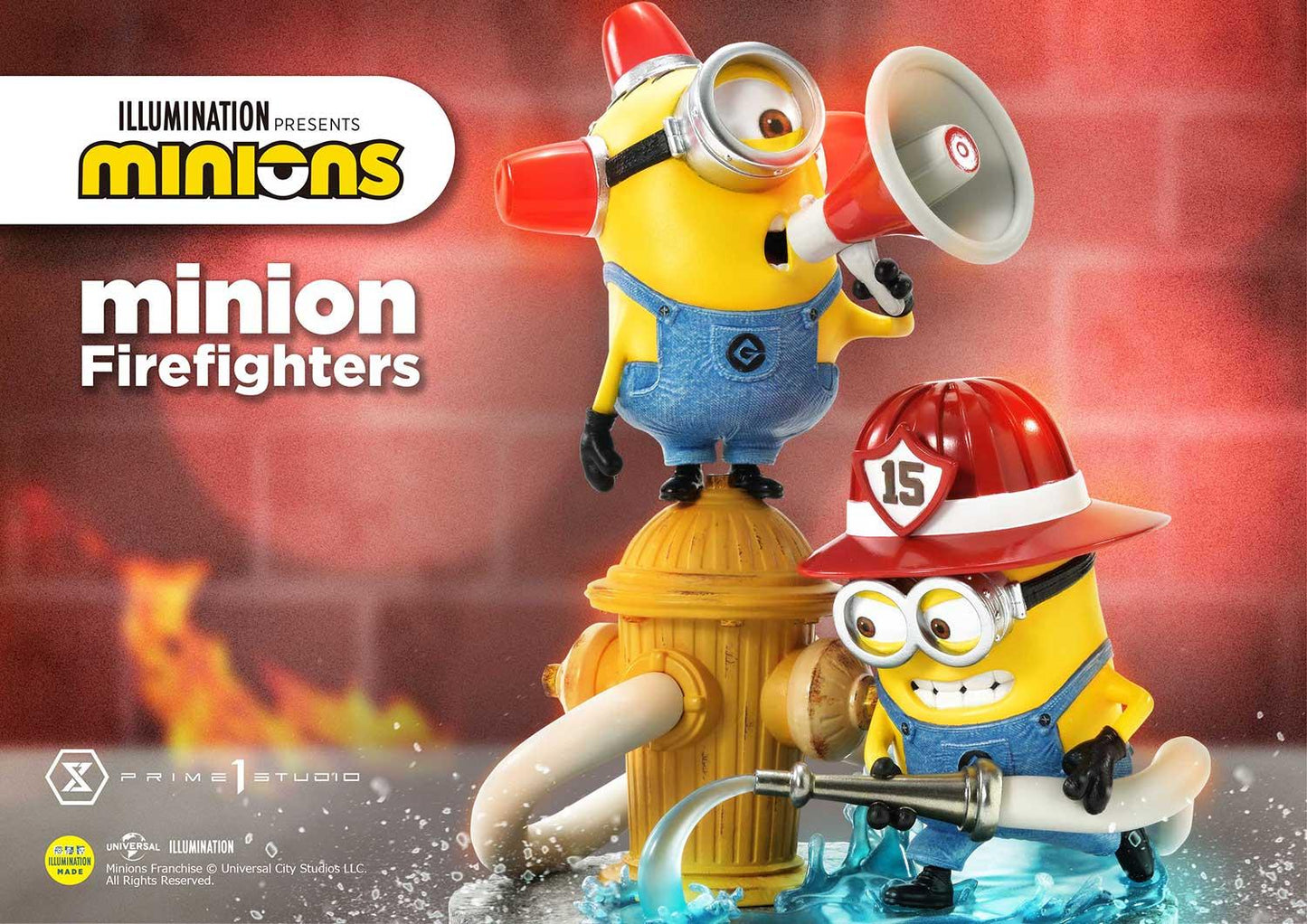 Minions Feuerwehrmänner Diorama von Prime 1 Studio