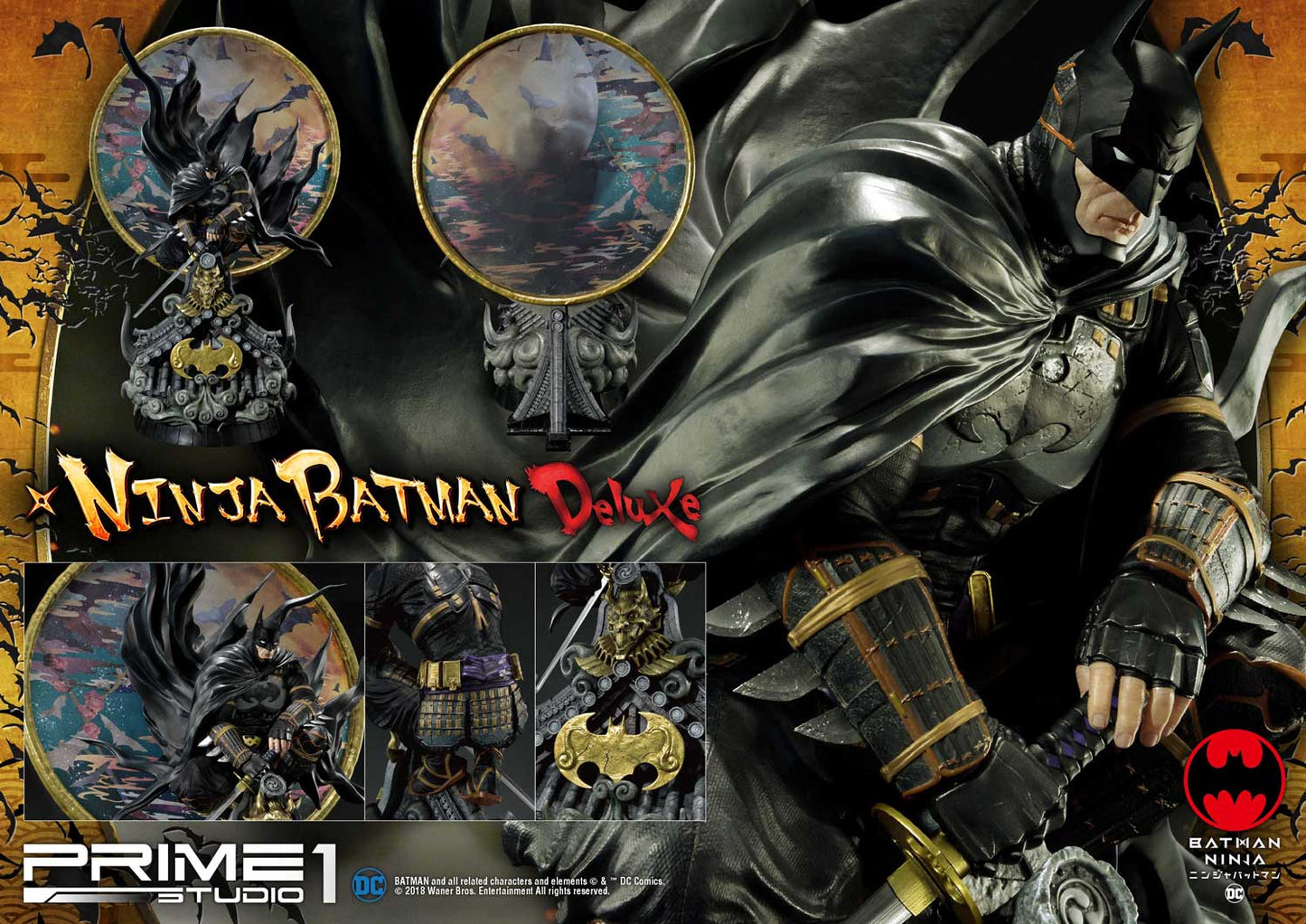 Ninja Batman Deluxe Version Statue von Prime 1 Studio