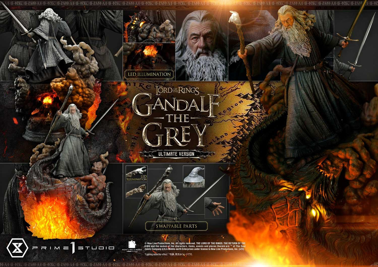 Der Herr der Ringe - Gandalf Der Graue Ultimative Version 1/4 Statue Von Prime 1 Studio