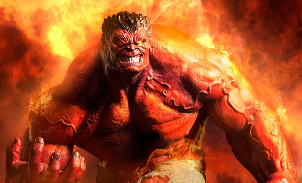 Red Hulk Premium Format von Sideshow Collectibles