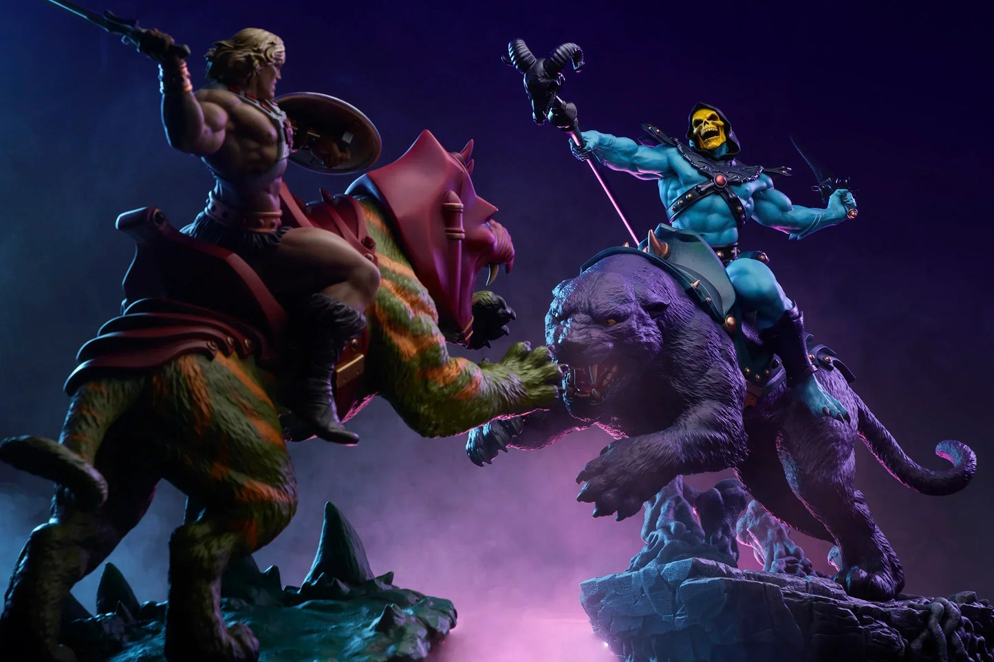 Skeletor & Panthor Classic Deluxe Statue von Tweeterhead