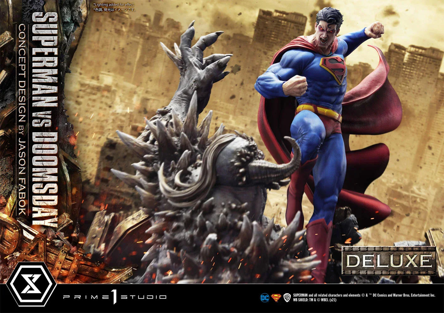 SUPERMAN GEGEN DOOMSDAY (DELUXE VERSION) Statuen von Prime 1 Studio