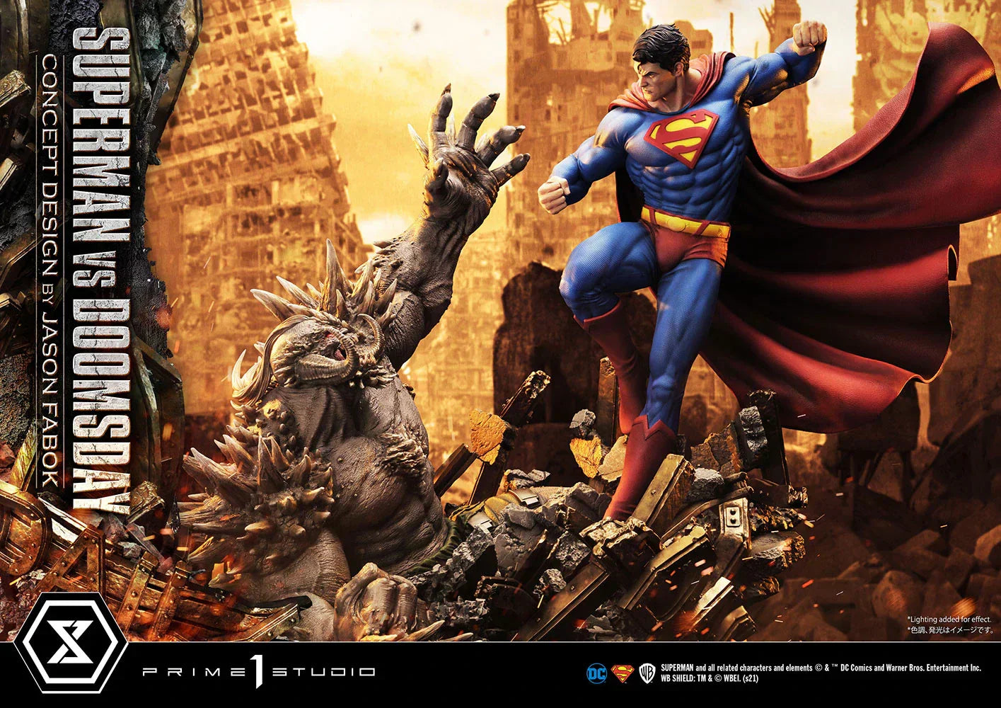 SUPERMAN VS DOOMSDAY Statue von Prime 1 Studio