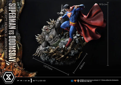 SUPERMAN VS DOOMSDAY Statue von Prime 1 Studio