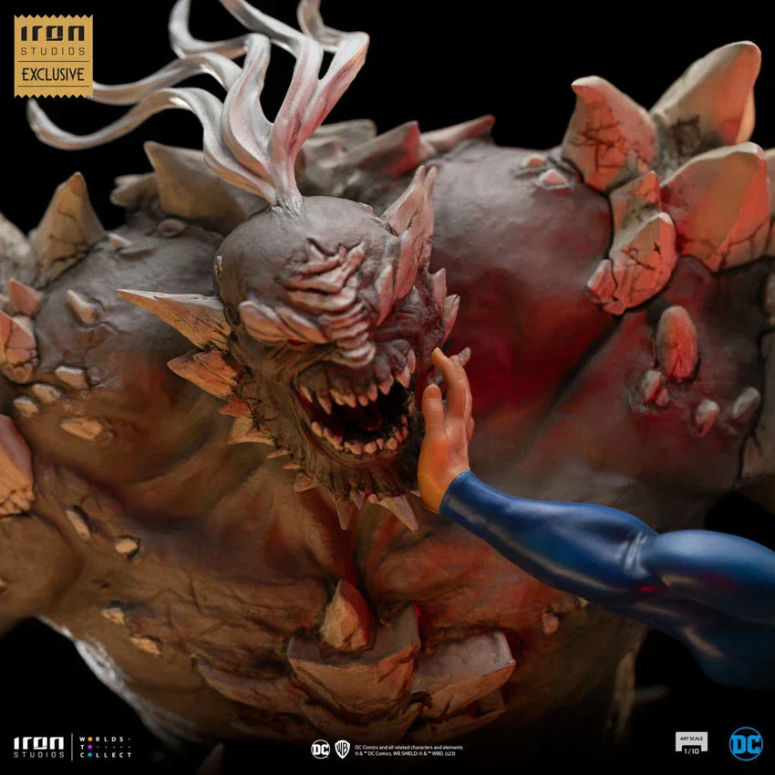 SUPERMAN GEGEN DOOMSDAY 1:10 Maßstab Statue von Iron Studios CCXP Exklusiv