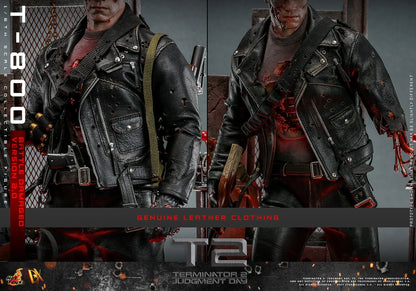 T-800 (BATTLE DAMAGED VERSION 2.0) Sechster Maßstab Figur von Hot Toys