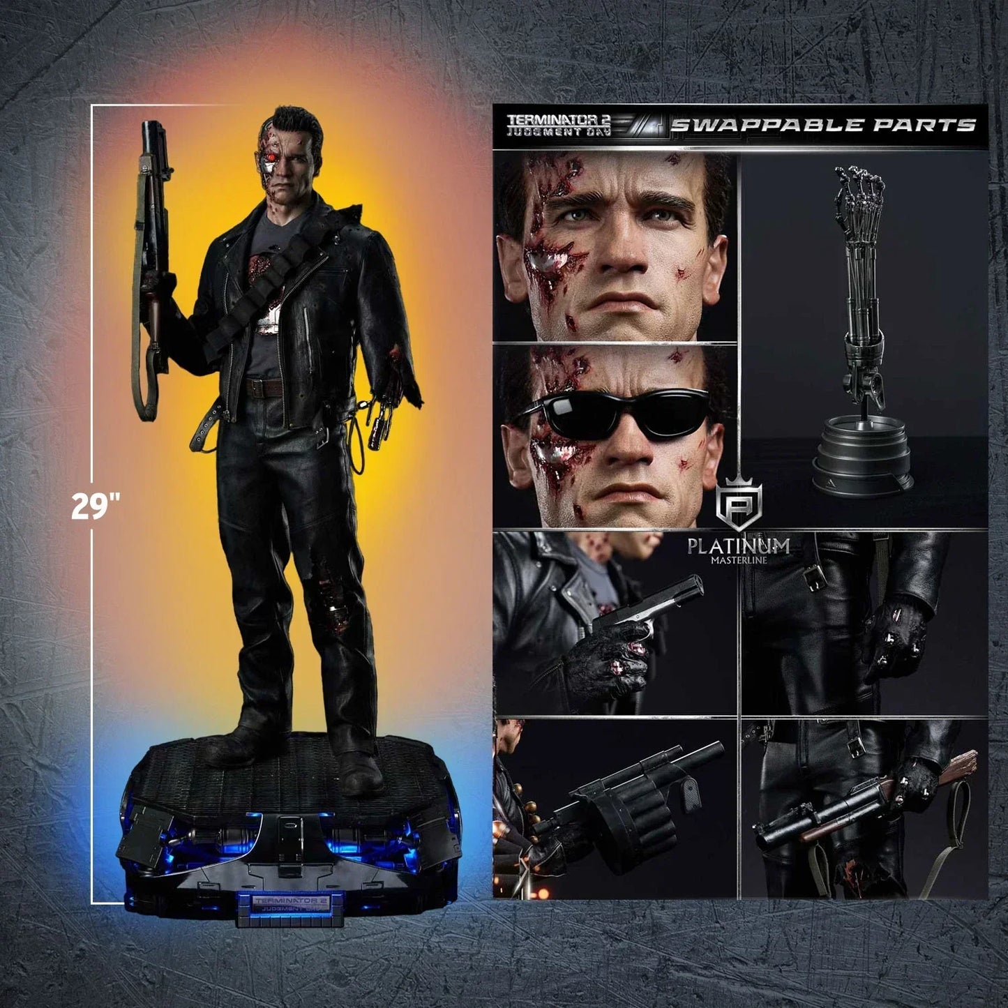 Terminator 2: Tag der Abrechnung T-800 Cyberdyne Shootout von Prime 1 Studio
