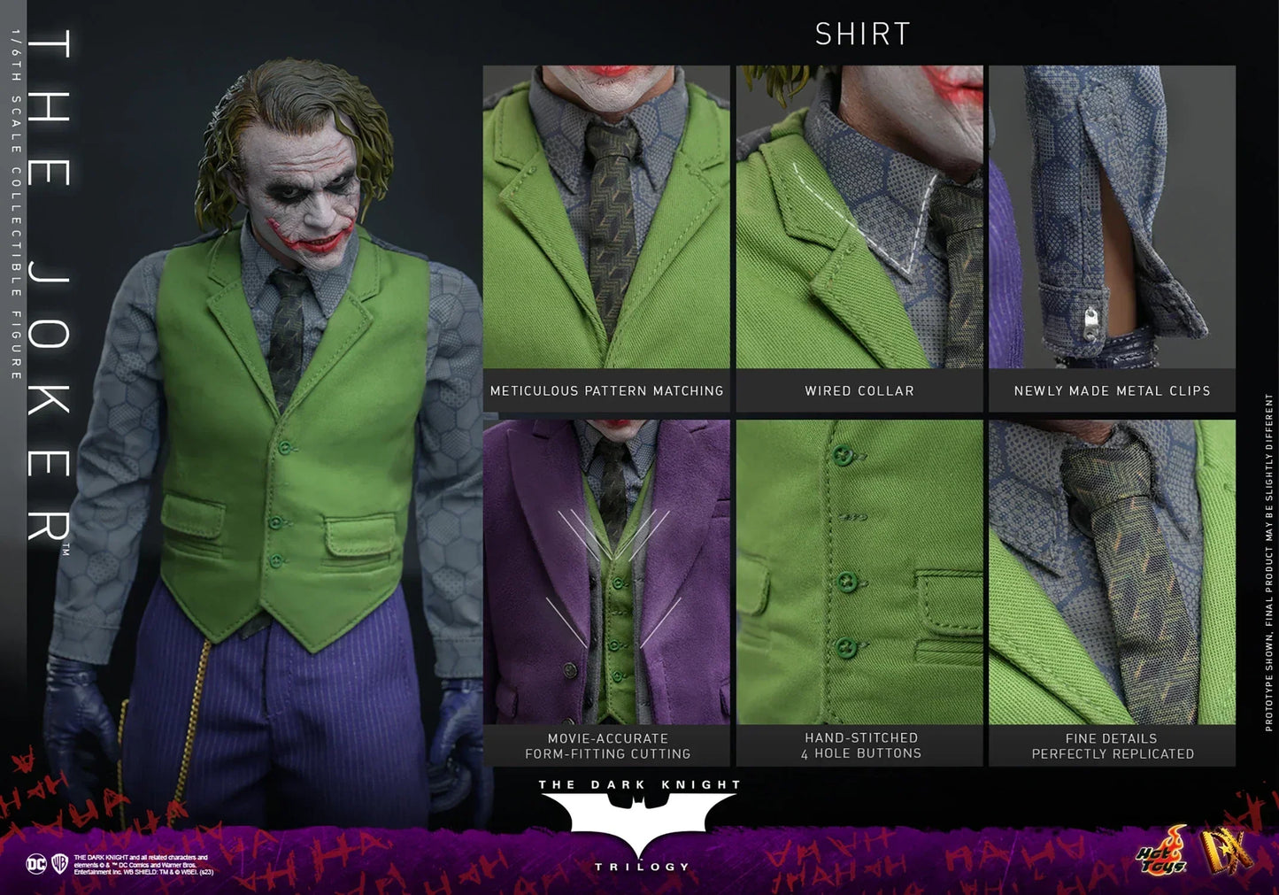 DER JOKER Sechster Maßstab Figur von Hot Toys