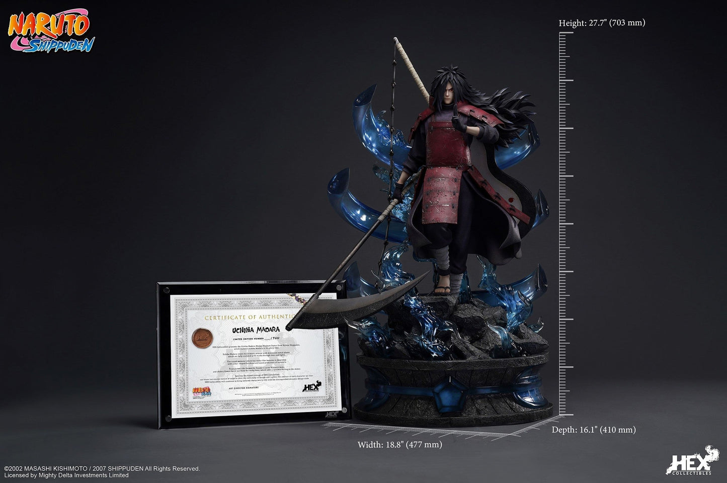 Uchiha Madara Meistermuseum 1/4 Statue von HEX Collectibles