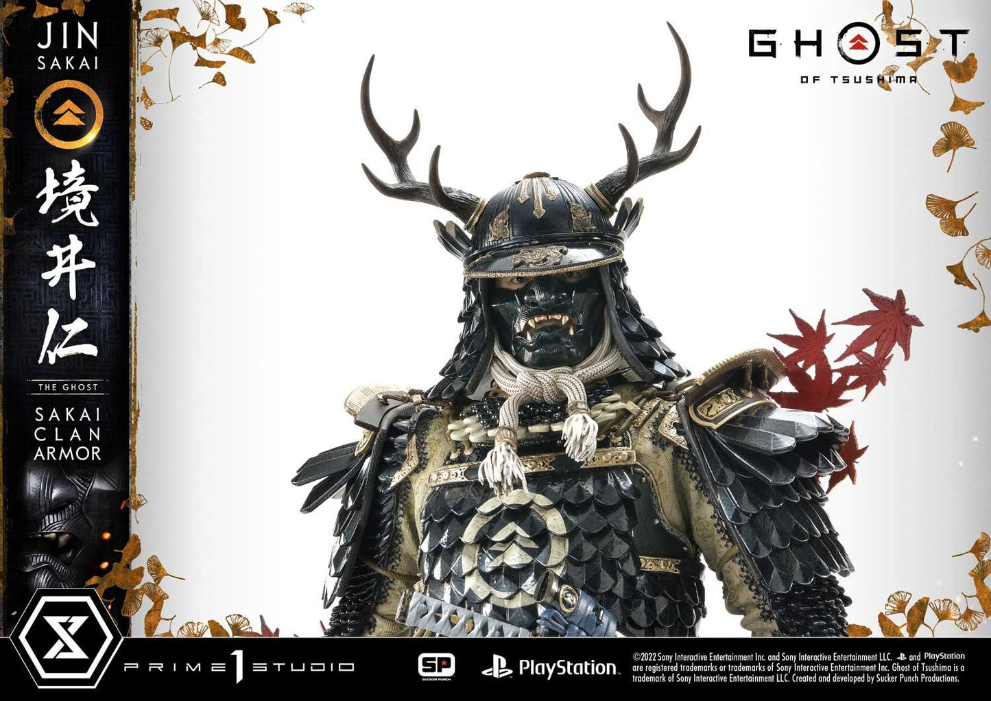 Ghost of Tsushima Jin Sakai Die Ghost Sakai Clan Rüstungsstatue von Prime1 Studio