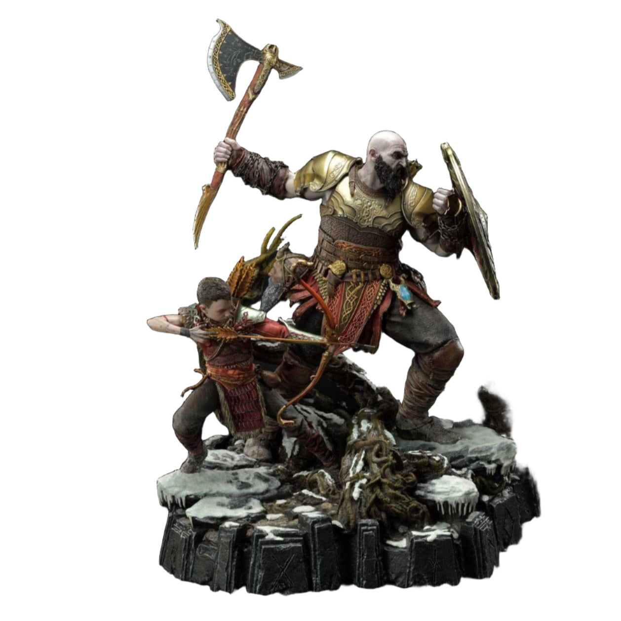 God of War 1/4 Kratos & Atreus Das Valkyrie-Rüstungsset von Prime 1 Studios