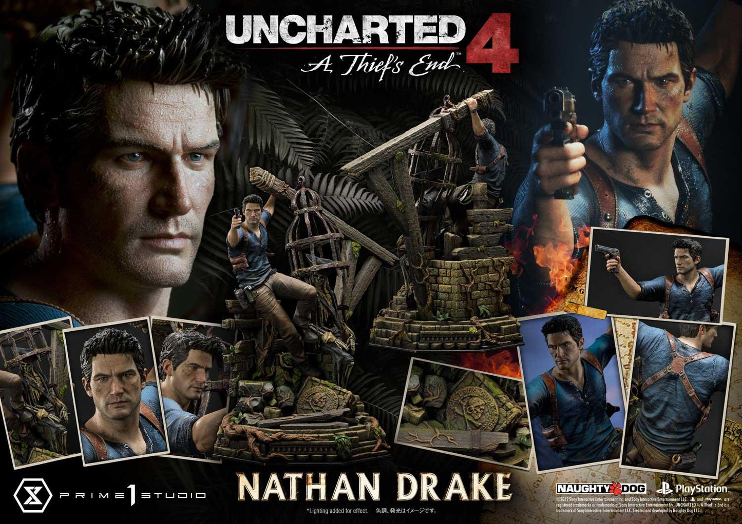 Uncharted 4: A Thief's End Nathan Drake DX Statue von Prime 1 Studio