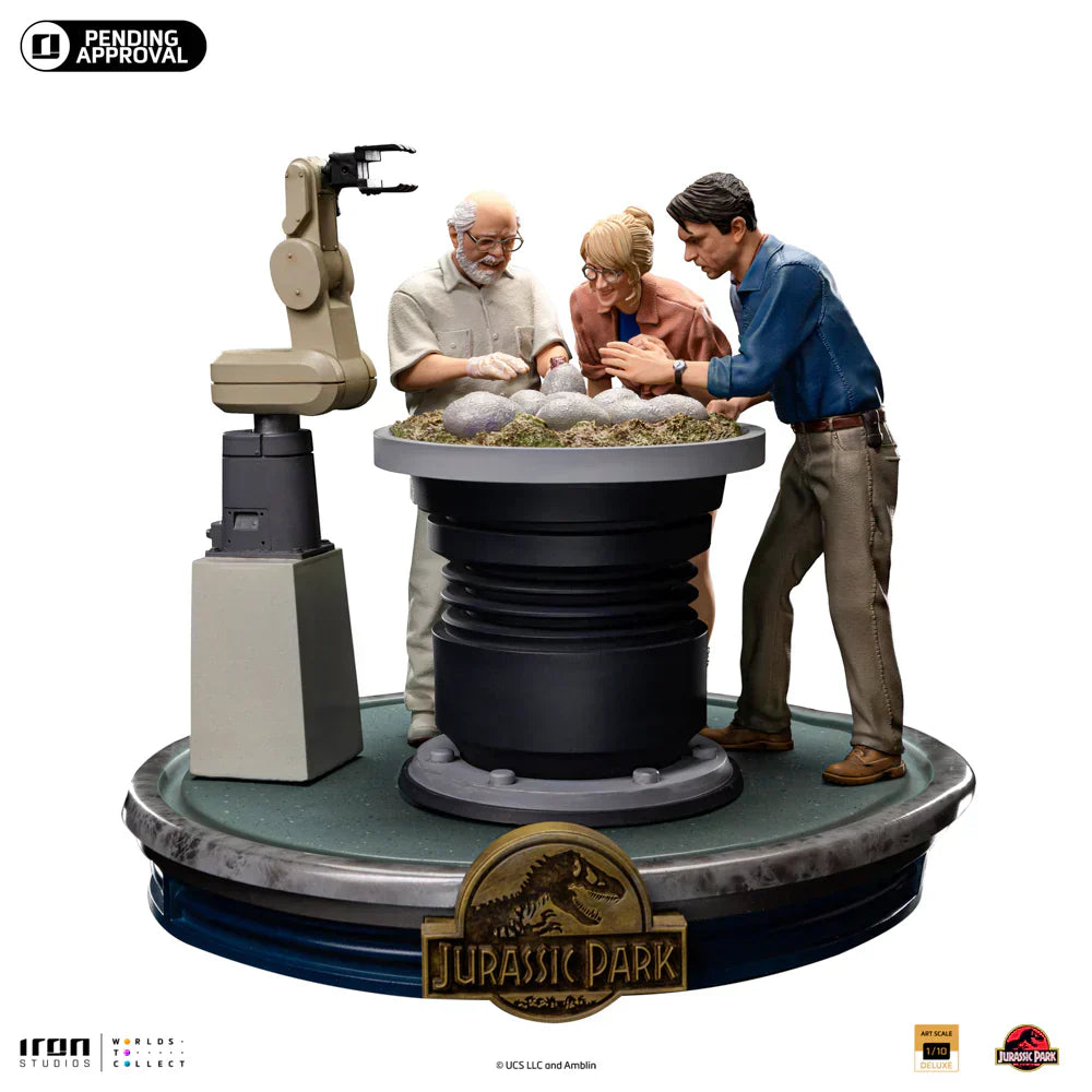 Jurassic Park Dino-Hatching 1/10 Kunst-Skala Limitierte Edition Statue